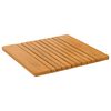 vidaXL K&uacute;peľňov&aacute; predložka Hned&aacute; 52 x 50 cm Pevn&eacute; ak&aacute;ciov&eacute; drevo