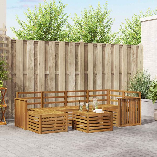 vidaXL S&uacute;pravy pohoviek Pr&iacute;rodn&aacute; Pevn&eacute; ak&aacute;ciov&eacute; drevo