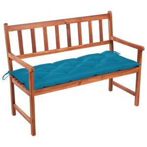 vidaXL Z&aacute;hradn&aacute; lavička s podložkou 120 cm ak&aacute;ciov&yacute; mas&iacute;v