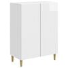 vidaXL Serv&iacute;rovacia skriňa Biela s vysok&yacute;m leskom 66 x 34,5 x 90 cm