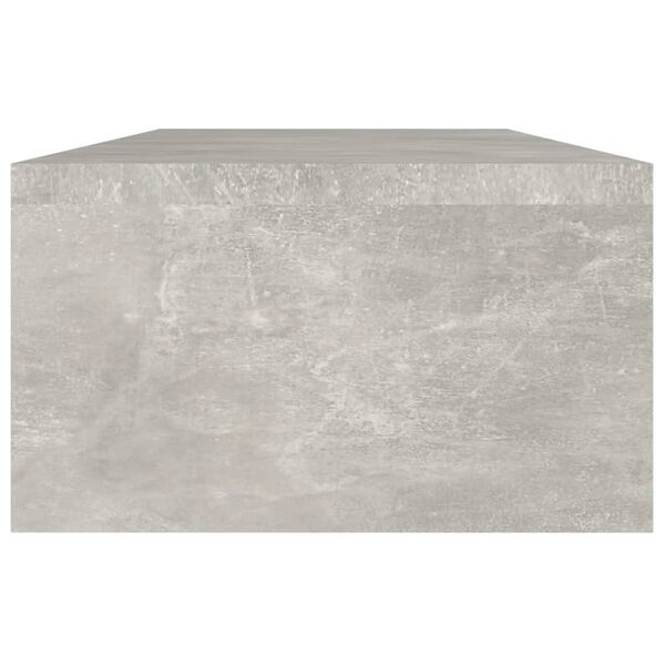 vidaXL Stojan na monitor bet&oacute;nov&yacute; siv&yacute; 60x23,5x12 cm spracovan&eacute; drevo