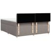 vidaXL Posteľn&yacute; r&aacute;m boxspring s matracom sivohned 180x200 cm l&aacute;tka