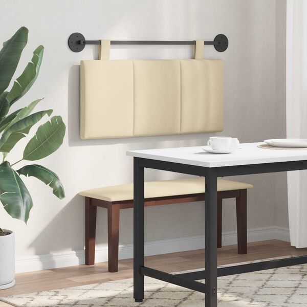 vidaXL Z&aacute;vesn&aacute; Čel&aacute; N&aacute;stenn&yacute; Pruhovan&yacute; Kr&eacute;mov&aacute; 100 x 55 x 5 cm l&aacute;tka