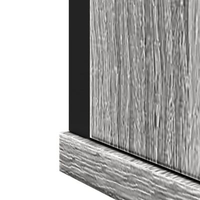 vidaXL Kúpeľ. skrinka so zrkadlom sivá sonoma 42x12x60cm kompoz. drevo