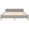 vidaXL Posteľ bez matraca bledosiv&yacute; 140x200 cm l&aacute;tka