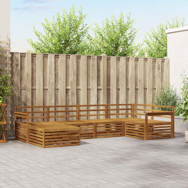 vidaXL Z&aacute;hradn&aacute; s&uacute;prava gaučov 6 pcs Pr&iacute;rodn&aacute;