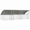 vidaXL Ps&iacute; kennel 3 ks Strieborn&aacute; 6 x 2 x 2 m Pozinkovan&aacute; oceľ