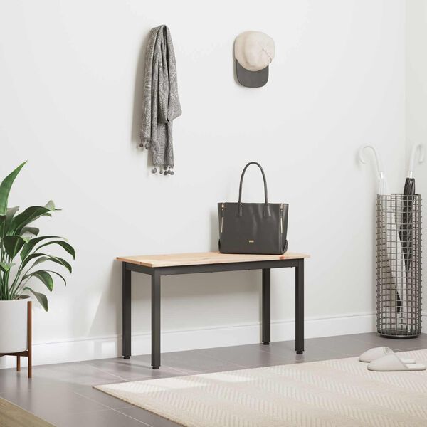 vidaXL lavička Prírodná 80 x 35 x 45 cm Masívne borovicové drevo