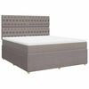 vidaXL Posteľn&yacute; r&aacute;m boxspring s matracom sivohned 180x200 cm l&aacute;tka