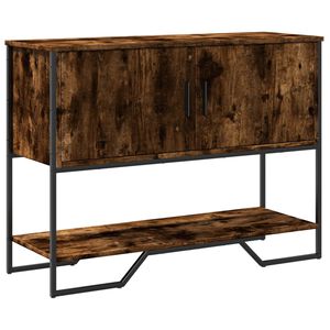 vidaXL Konzolov&yacute; stol&iacute;k dymov&yacute; dub 100x35x74,5 cm kompozitn&eacute; drevo