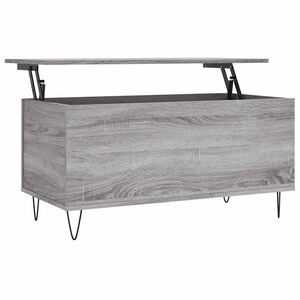 vidaXL Konferenčn&yacute; stol&iacute;k siv&yacute; sonoma 90x44,5x45 spracovan&eacute; drevo