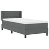 vidaXL Posteľ boxspring s matracom s matracmi Tmavo &scaron;ed&aacute; 80 x 200 cm