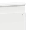 vidaXL Zadn&eacute; čelo s čelnou doskou Biela 140 cm Kompozitn&eacute; drevo