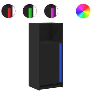 vidaXL Komoda s LED čierna 42,5x34x100 cm kompozitn&eacute; drevo
