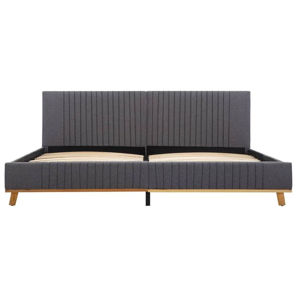 vidaXL Posteľn&yacute; r&aacute;m bledosiv&yacute; l&aacute;tka 160x200 cm