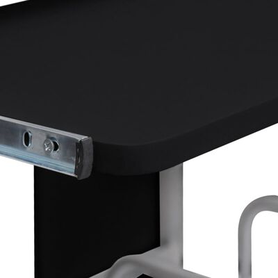 vidaXL Počítačový stôl čierny 110x52x88,5 cm spracované drevo