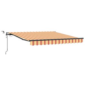 vidaXL Sklopn&aacute; mark&iacute;za Žlt&aacute; a oranžov&aacute; 300 x 250 cm Polyester