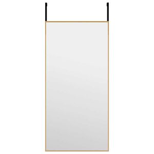 vidaXL Zrkadlo na dvere zlat&eacute; 30x60 cm sklo a hlin&iacute;k