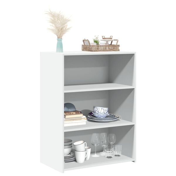 vidaXL Komoda biela 70x41x93 cm kompozitn&eacute; drevo