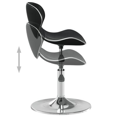vidaXL Barová stolička čierna umelá koža