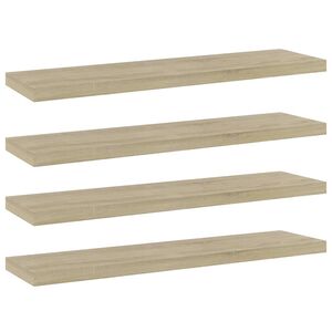 vidaXL Pr&iacute;davn&eacute; police 4 ks, dub sonoma 40x10x1,5 cm, kompozitn&eacute; drevo