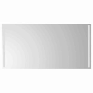 vidaXL Zrkadlo do k&uacute;peľne s LED Priehľadn&aacute; 100 x 60 cm tvrden&eacute; sklo