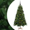 vidaXL Umel&yacute; vianočn&yacute; stromček s vianočn&yacute;mi guľami 120 cm 150 LED