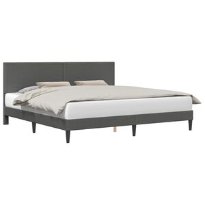 vidaXL R&aacute;m postele Tmavosiv&aacute; 180 x 200 cm Kord&uacute;rov&aacute; tkanina