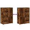 vidaXL Komoda, tmavý dub 60x31x84 cm, kompozitné drevo