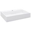 vidaXL Um&yacute;vadlo z miner&aacute;lneho/mramoroveho odliatku 60x38x11 cm biele