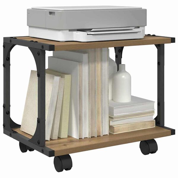 vidaXL Stojan na tlačiareň Remeseln&yacute; dub 41 x 28 x 33.5 cm