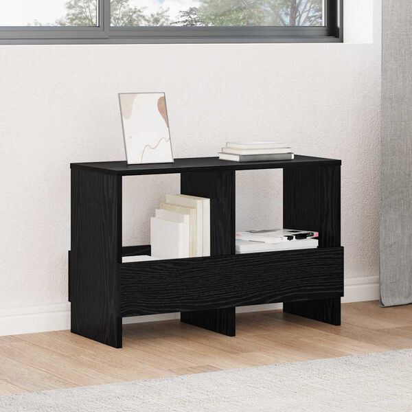 vidaXL Reg&aacute;l na časopisy Čierny dub 68,5 x 30 x 45 cm