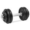 vidaXL 18-dielna sada činiek dumbbell 30 kg, liatina