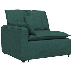 vidaXL Modul&aacute;rna opierka na ruky s vank&uacute;&scaron;mi, tmavozelen&aacute;, 100 cm