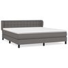 vidaXL Boxspring posteľ s matracom siv&aacute; 180x200 cm umel&aacute; koža
