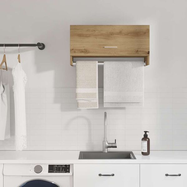 vidaXL skriňa Artisan Dub 70x32,5x35 cm Kon&scaron;trukcia dreva