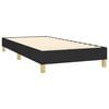 vidaXL Posteľn&yacute; r&aacute;m boxspring s matracom čierny 90x200 cm l&aacute;tka