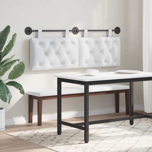 vidaXL Z&aacute;vesn&aacute; Čel&aacute; N&aacute;stenn&yacute; Biely 150 x 55 x 7 cm l&aacute;tka