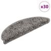 vidaXL Schodov&eacute; rohože 30 ks 56x17x3 cm siv&eacute;, polkruhov&eacute;