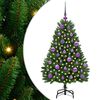vidaXL Umel&yacute; Skl&aacute;pac&iacute; Vianočn&yacute; Stromček Zelen&aacute; 120 cm PVC a oceľ