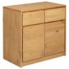 vidaXL Komoda SAUDA dub 80x43x75,5 cm borovicov&yacute; mas&iacute;v