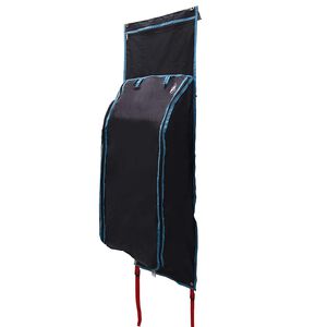 vidaXL Skladovacie vrece s &uacute;ložiskom Čierna a modr&aacute; 140 x 43 cm oxford