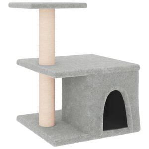 vidaXL &Scaron;krabadlo pre mačky so sisalov&yacute;mi stĺpikmi bledosiv&eacute; 48 cm