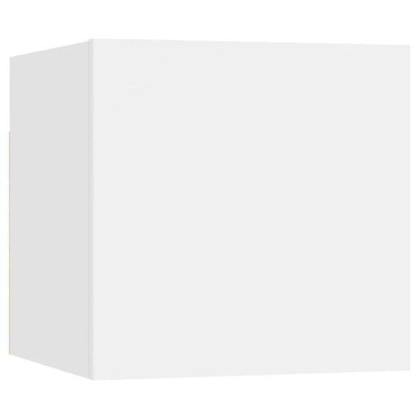 vidaXL 9-dielna s&uacute;prava TV skriniek biela kompozitn&eacute; drevo