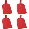vidaXL Hlava lopaty 4 pcs Červen&aacute; 32 x 24,5 cm