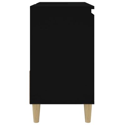 vidaXL Skrinka do kúpeľne čierna 65x33x60 cm kompozitné drevo