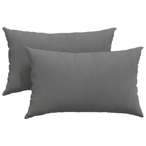 vidaXL Vank&uacute;&scaron;e na pohovku 2 pcs Tmavo &scaron;ed&aacute; 50 x 30 cm l&aacute;tka