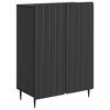 vidaXL Serv&iacute;rovacia skriňa Čierna 66 x 34,5 x 92 cm Kompozitn&eacute; drevo