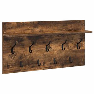 vidaXL Ve&scaron;iak na stenu N&aacute;stenn&aacute; mont&aacute;ž Dymov&aacute; dub 80 x 40 x 12 cm