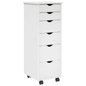 vidaXL Kolieskov&aacute; skriňa 34 x 39 x 93,5 cm Mas&iacute;vne borovicov&eacute; drevo